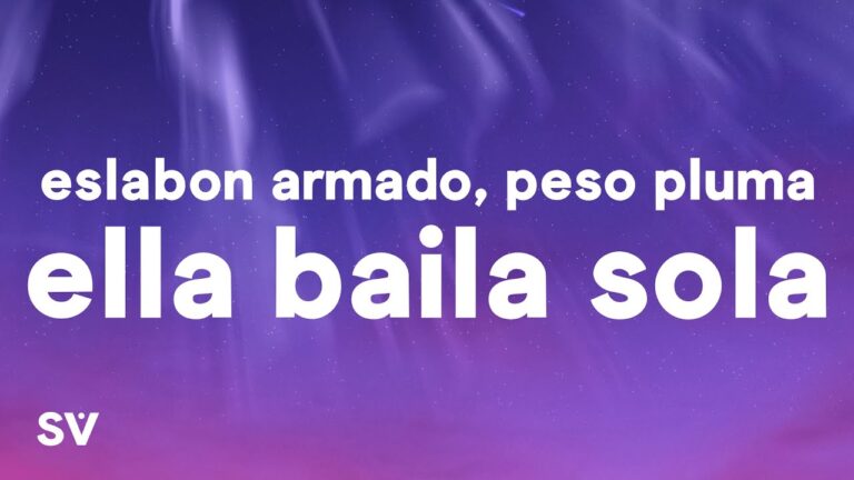 Ella Baila Sola Lyrics – Peso Pluma